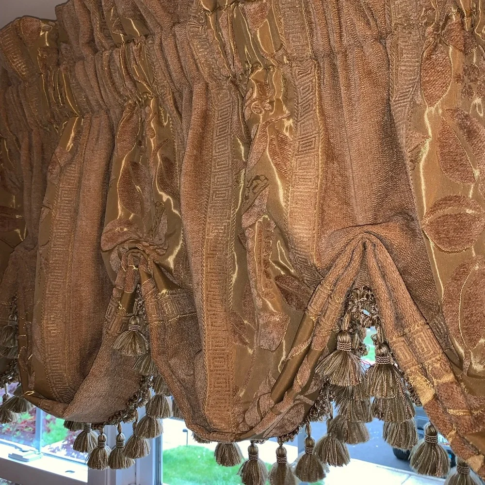 Hand made custom window treatment
